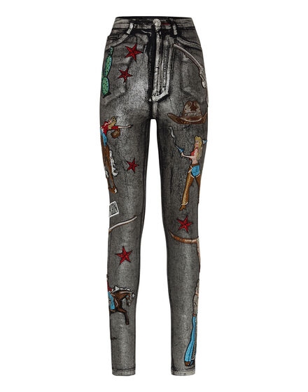 Super High Waist Jegging Cowboy