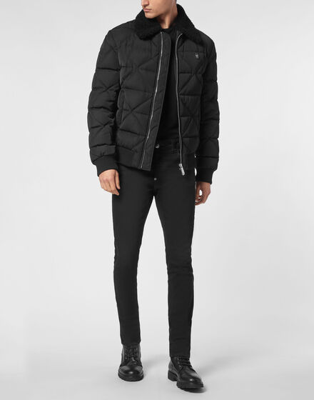 Shearling Nylon Padded Jacket