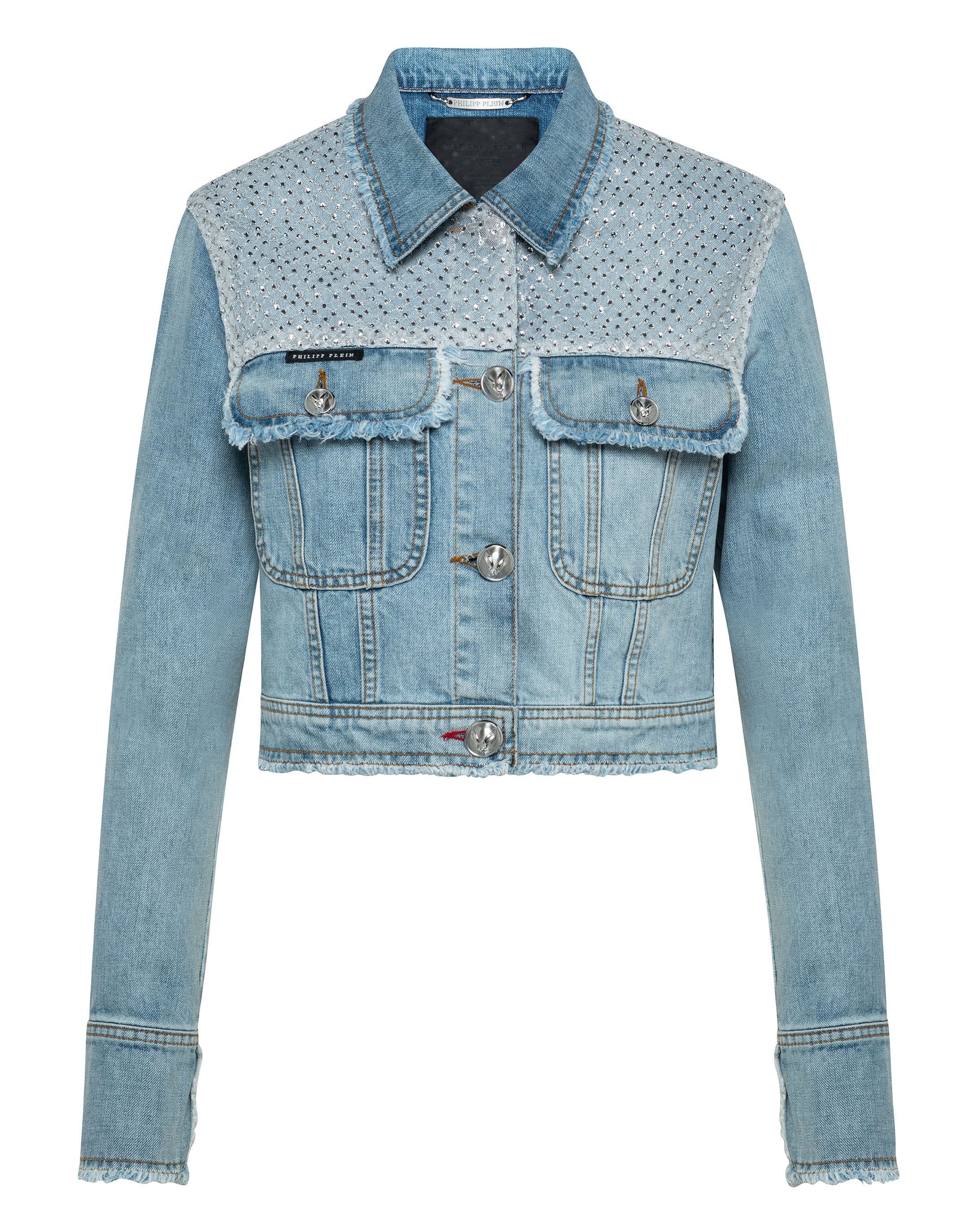 Crystal denim hotsell jacket topshop