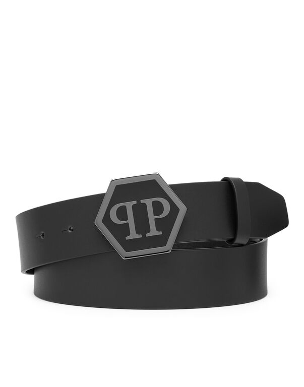 Leather Belt Hexagon Leather Belt Hexagon