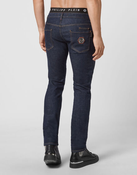 Denim Trousers Super Straight Cut Iconic Plein