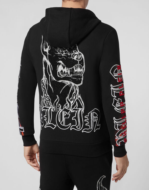 Hoodie Sweatjacket Gothic Plein