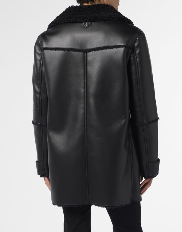 Long Eco Shearling Jacket