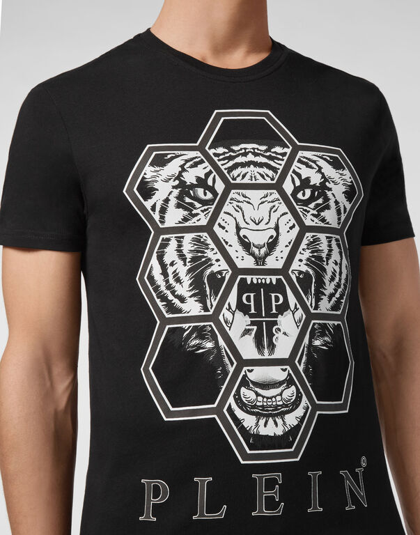 T-shirt Round Neck SS Hexagon tiger