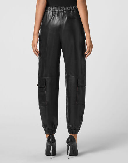 Leather Jogging Trousers