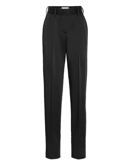 Basic Satin HIgh Waist Office Trousers