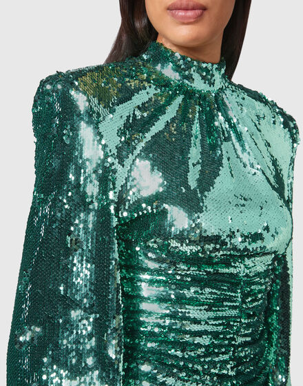 Midi Dress with Crystals