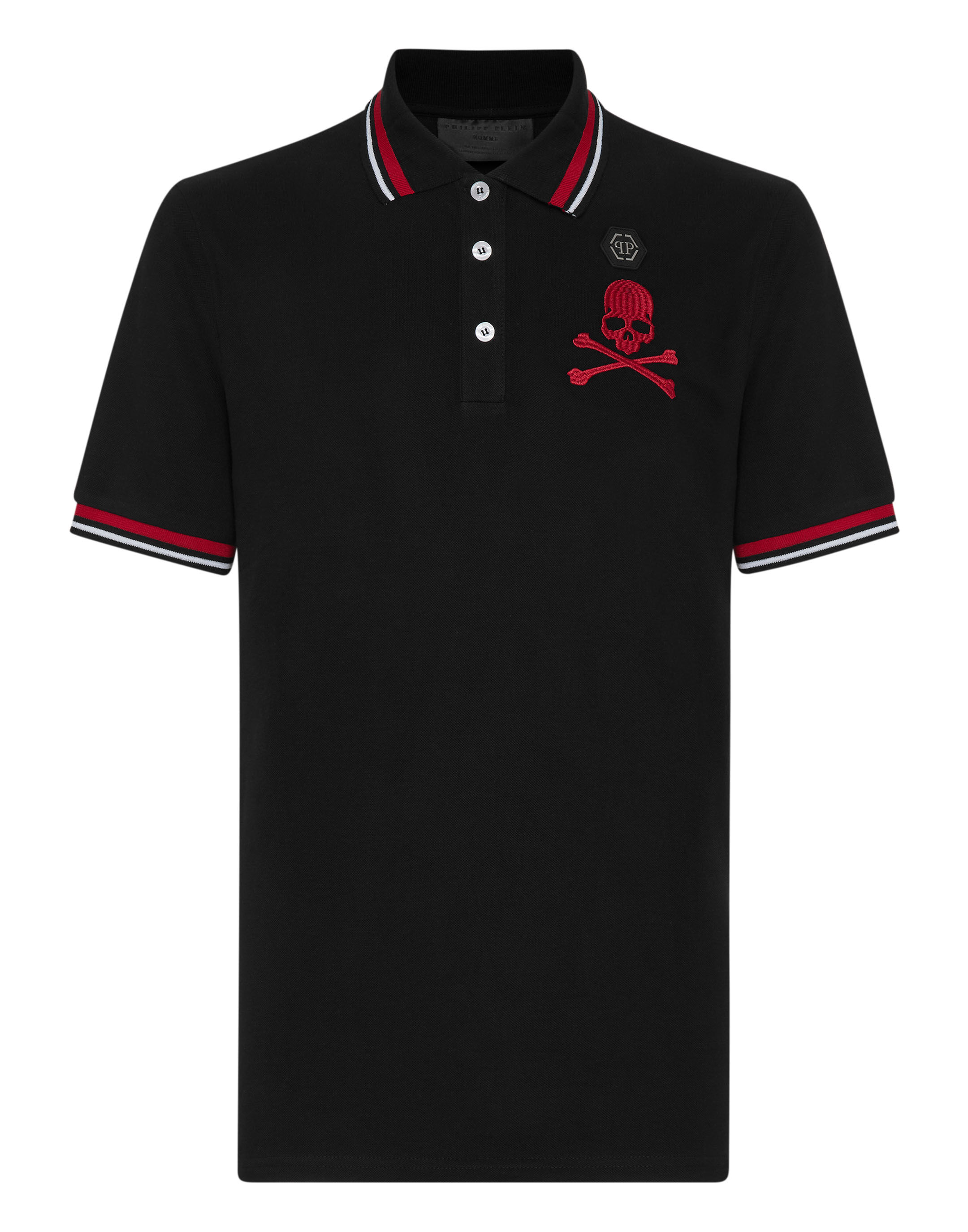 Slim Fit Polo shirt SS Skull Bones Philipp Plein Outlet