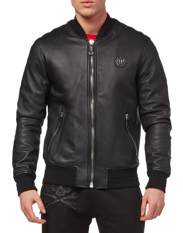 Leather Bomber "Zacharie"