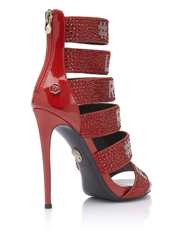 Sandals High Heels "Loves rock and roll"