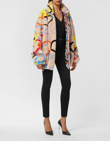 Eco Fur Jacket Heart Eco Fur Jacket Heart