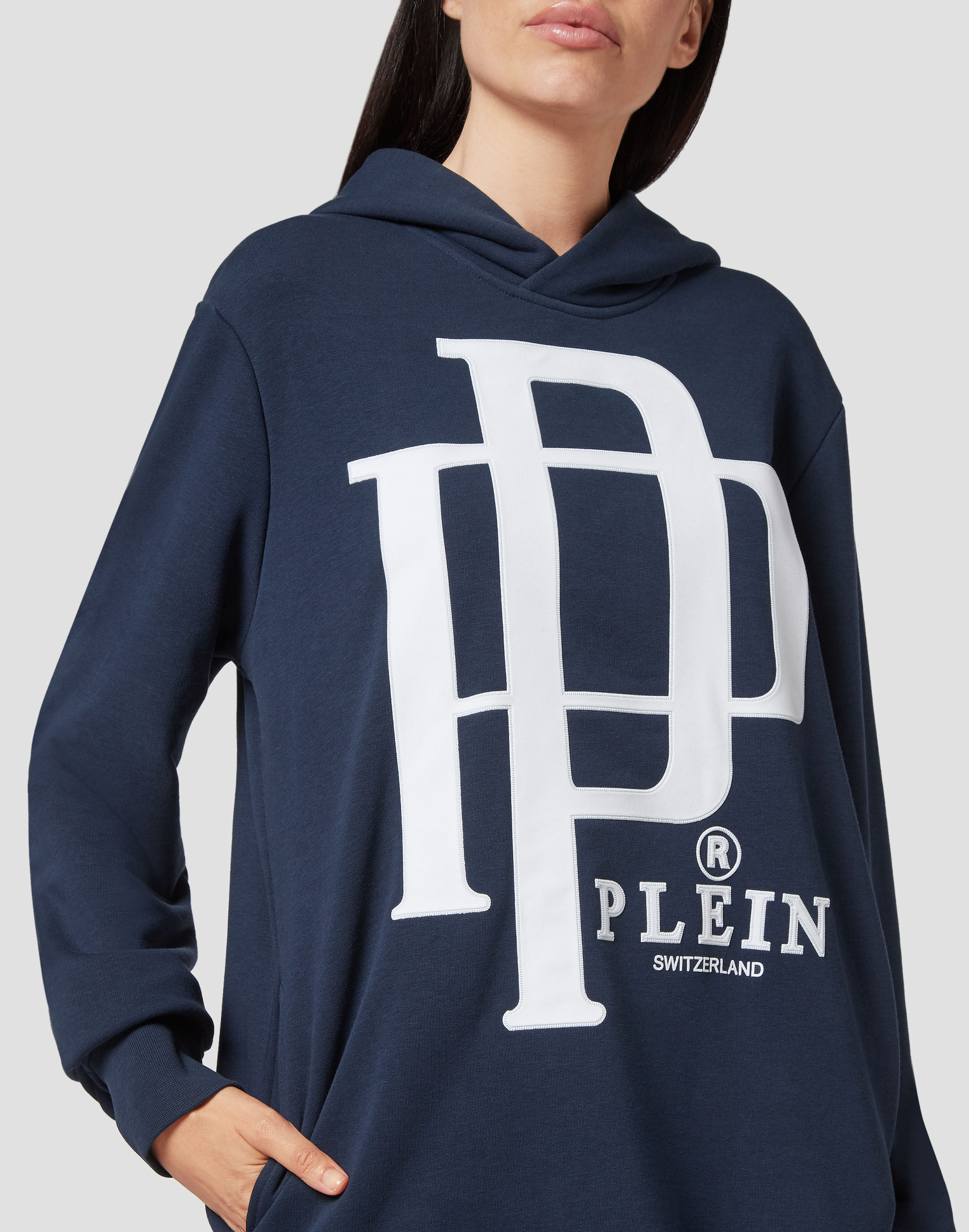 Flock print sale hoodie