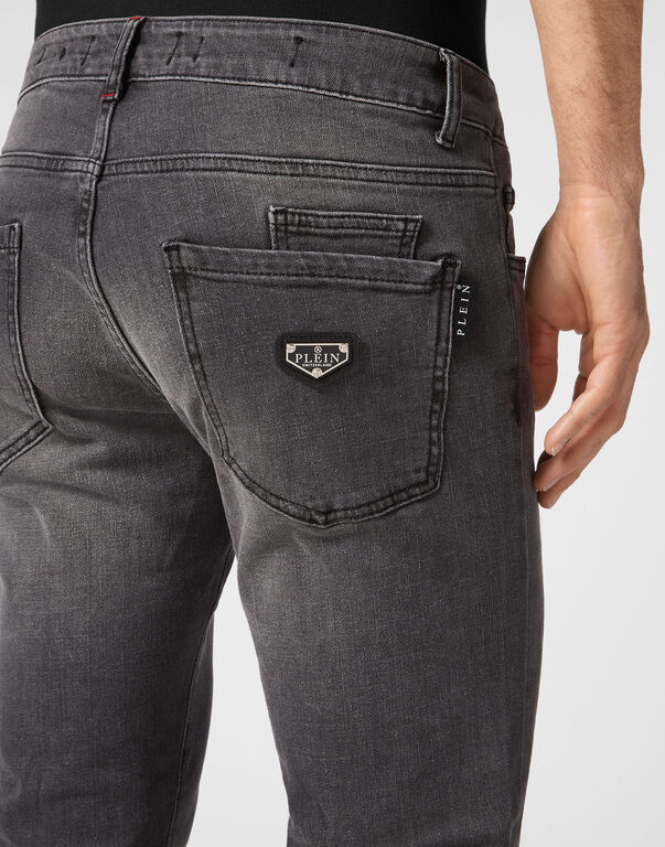 Denim Trousers Straight Cut Supreme Iconic Plein Basic