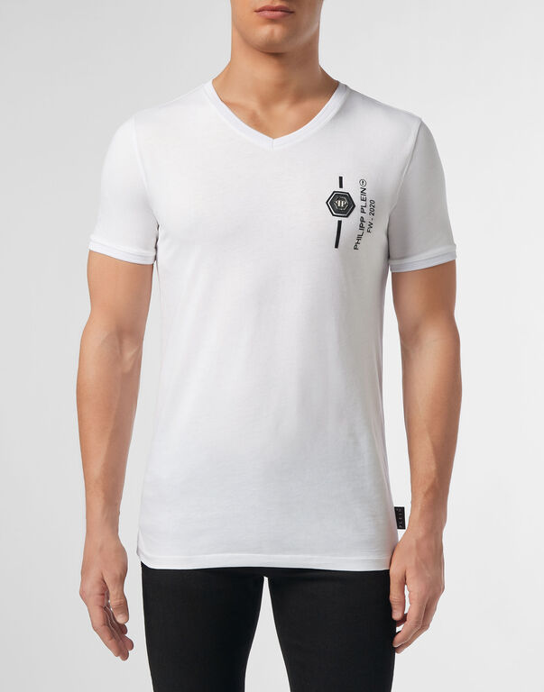 T-shirt Platinum Cut V-Neck Skull