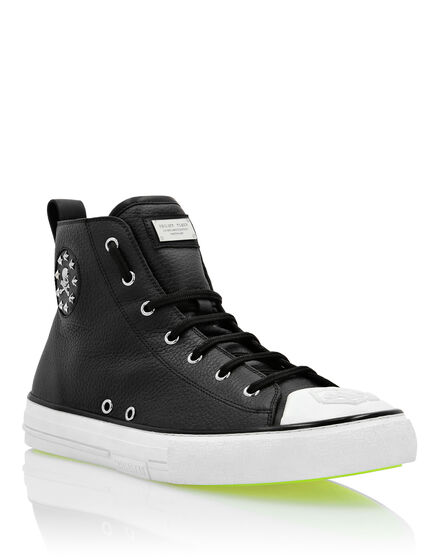 Leather Hi-Top Sneakers Megastar