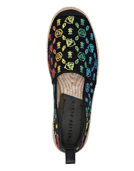 Canvas Espadrillas Embroidery Monogram