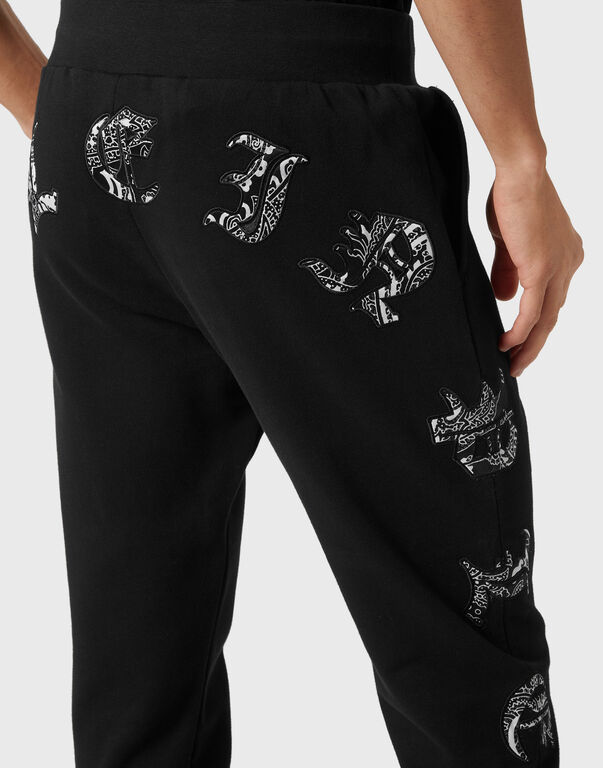 Satin Jogging Trousers Paisley Gothic Plein Satin Jogging Trousers Paisley Gothic Plein