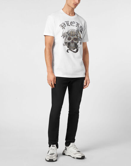 T-shirt Round Neck SS Stones Skull