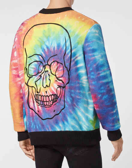 Cashmere Pullover Round Neck LS Tie dye