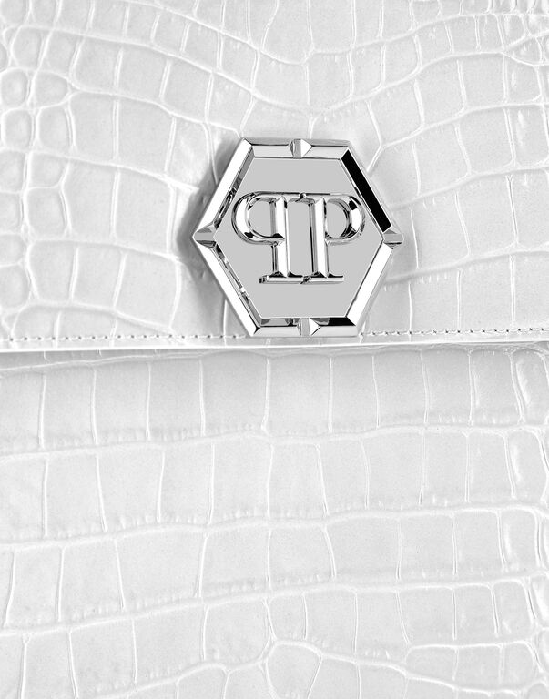 Large Handle Bag Superheroine Croco Print