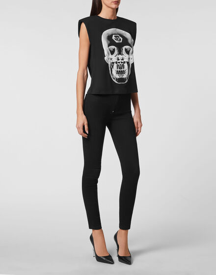 Sleeveless T-shirt Skull