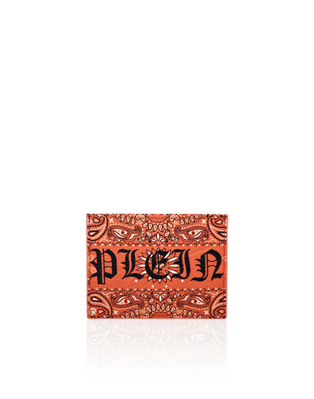 Leather Credit Cards Holder Paisley