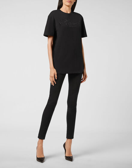 T-shirt Round Neck SS Crystal Signature