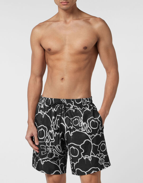 Swim-Trunks Skull