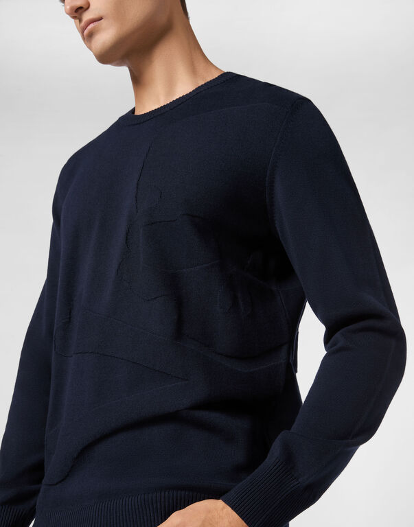Knitted Pullover Round Neck LS Skull&Bones