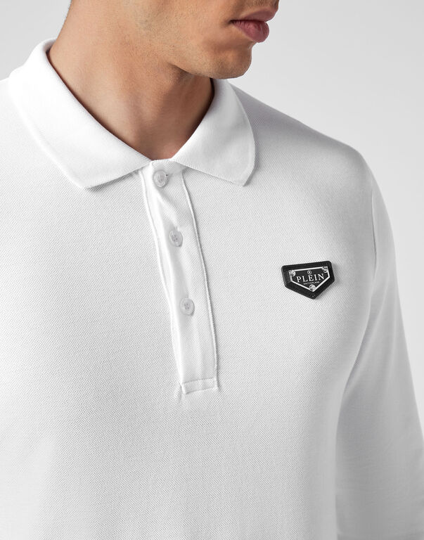 Slim Fit Long-Sleeve Polo