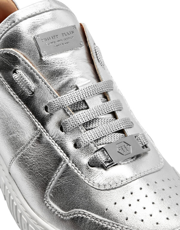Laminated Leather Lo-Top Sneakers King Power