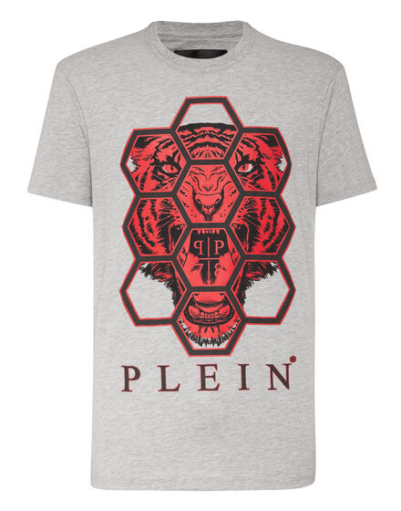 T-shirt Round Neck SS Hexagon tiger