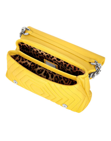 Small Nappa Matellase` Shoulder Bag Hexagon