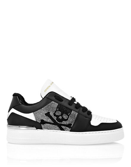 Lo-Top Crystal Leather Sneakers Skull&Bones