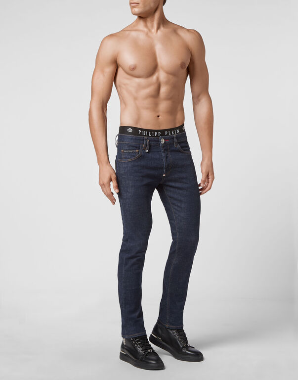 Denim Trousers Super Straight Cut Iconic Plein