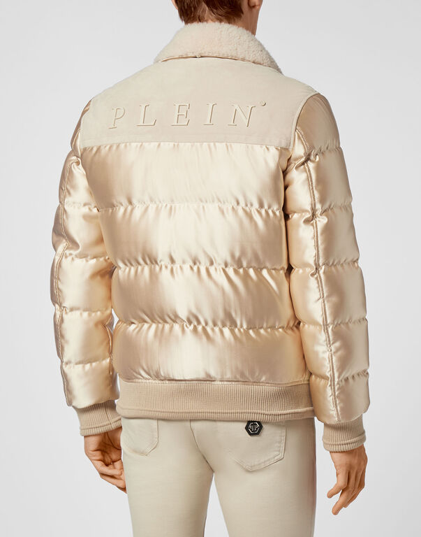 Lambskin and Nylon down Bomber Philipp Plein TM