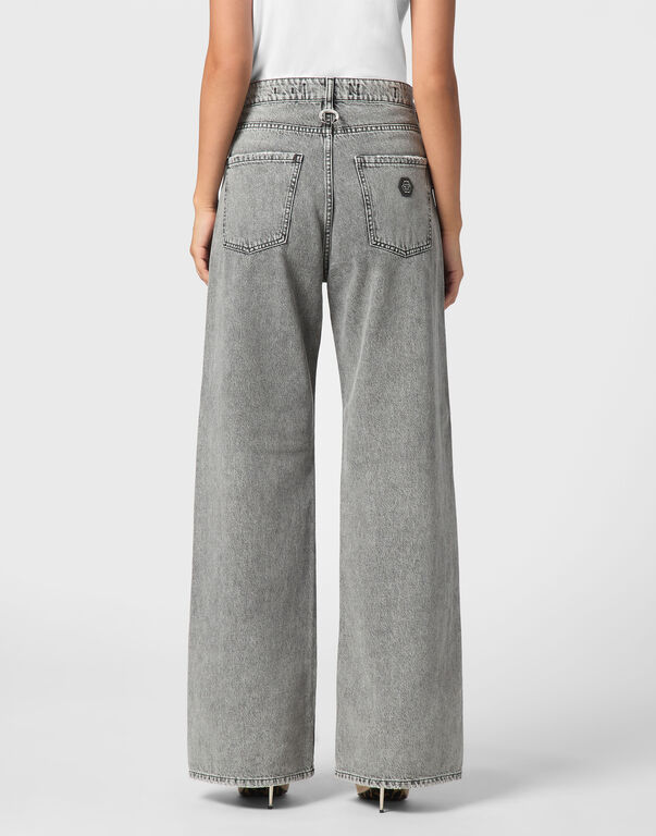 Denim Skater Fit Trousers