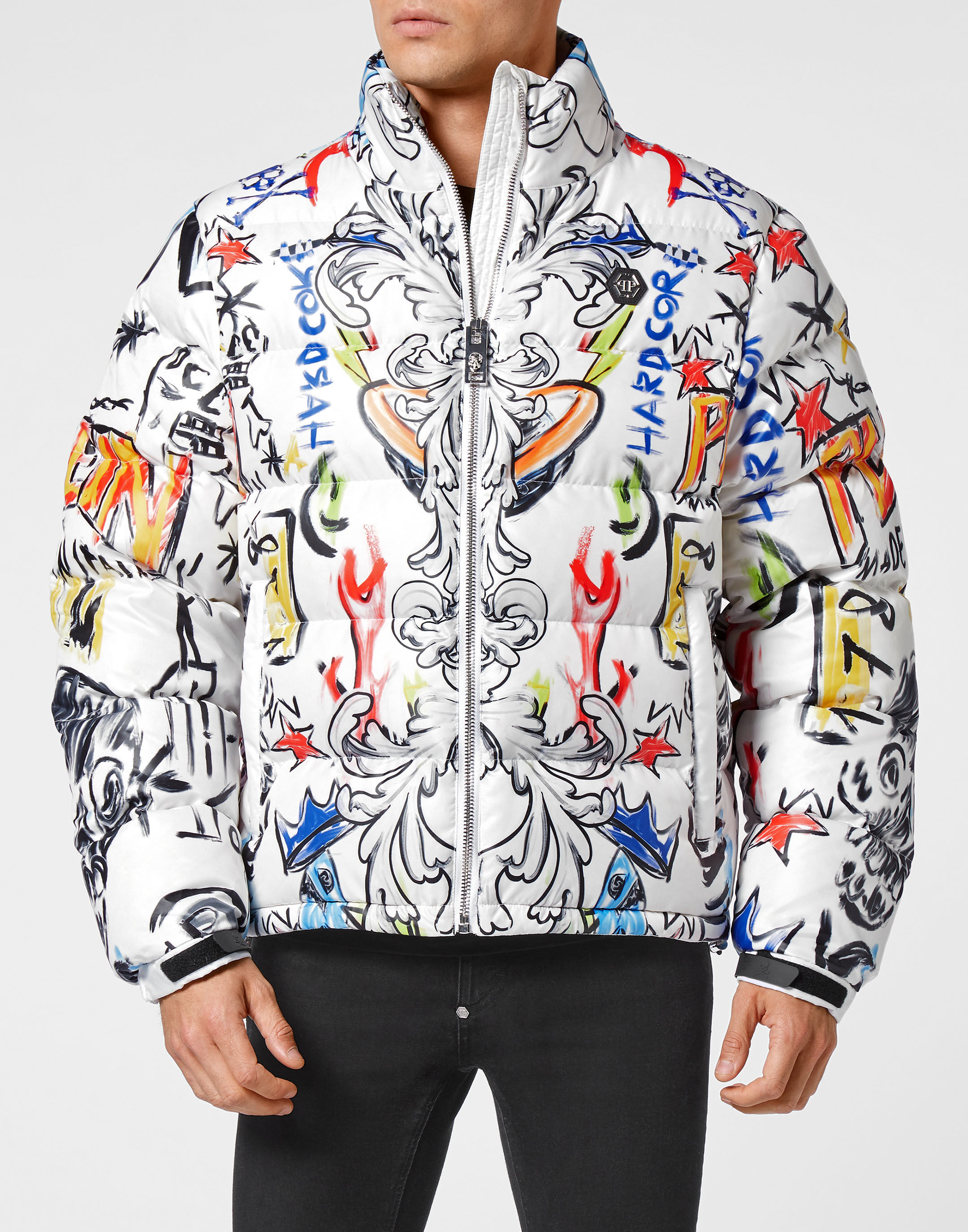 Down Puffer Jacket Skull and Plein | Philipp Plein Outlet