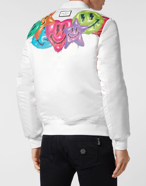 Satin Bomber Smile