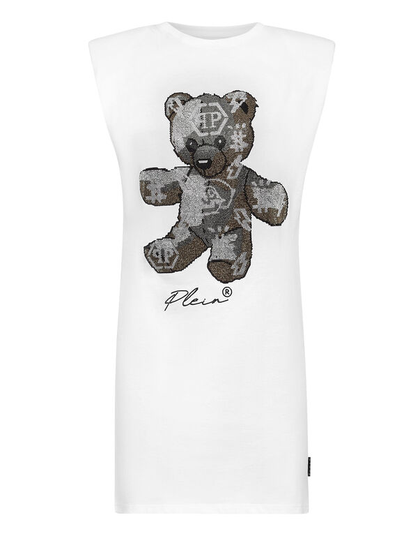 Sleeveless short dress Teddy Bear with Crystals Sleeveless short dress Teddy Bear with Crystals