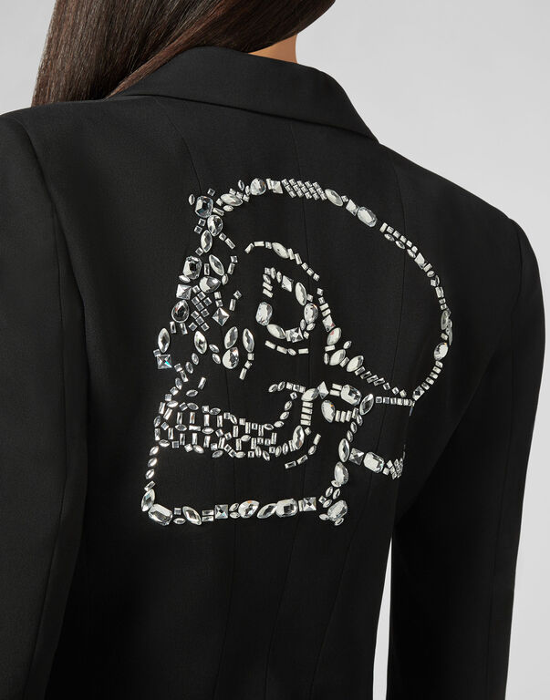 Sophia Full Color Blazer Skull strass