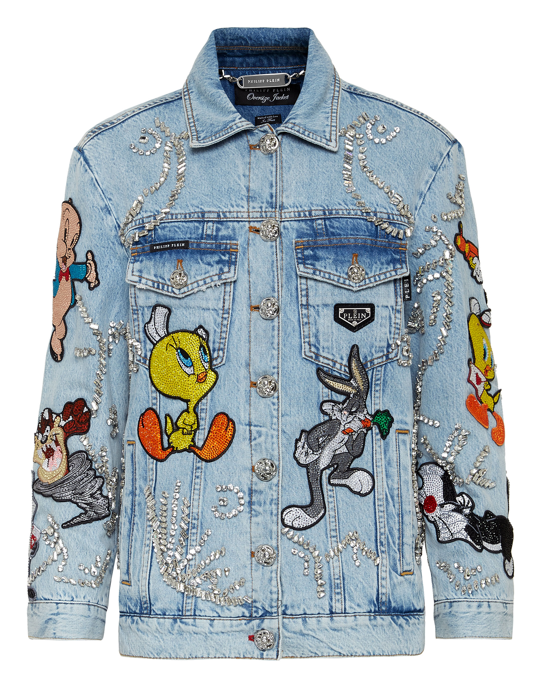Looney tunes denim jacket sales
