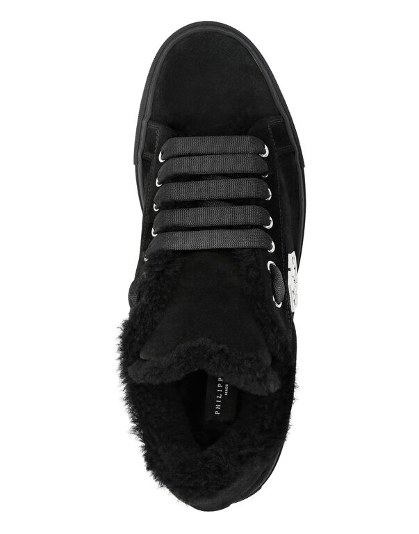 Shearling Lo-Top Sneakers