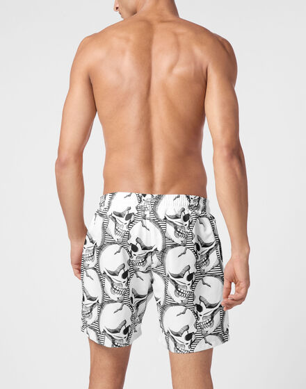 Short Swim Boxer Skull