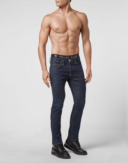 Denim Trousers Super Straight Cut Iconic Plein