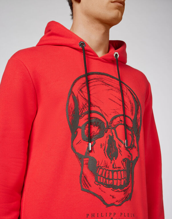 Hoodie sweatshirt print Skull