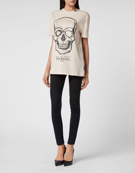 T-shirt Round Neck SS print Skull