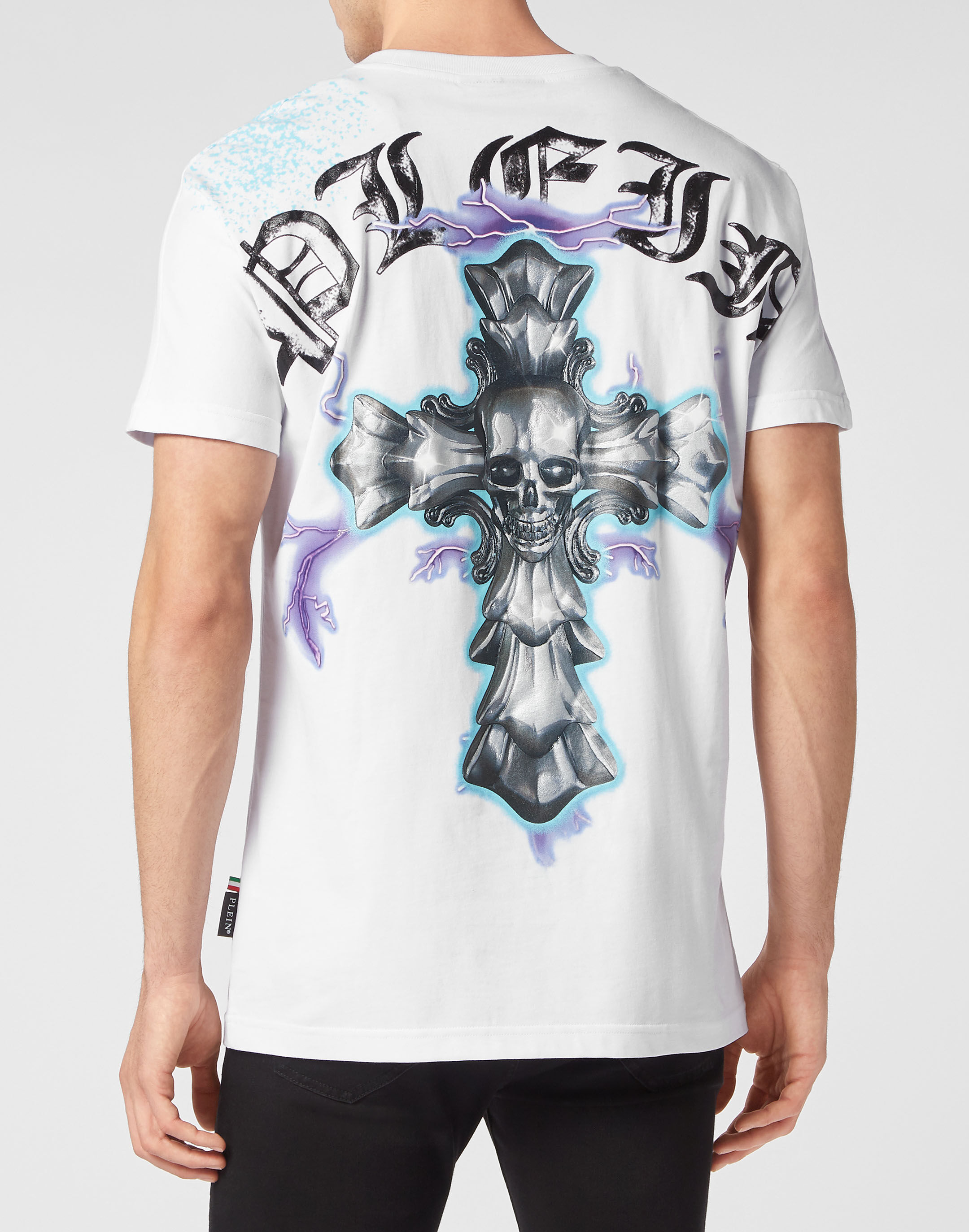 PHILIPP PLEIN ラウントネック SS コシック フレイン Tシャツ T-shirt Round Neck SS Gothic Plein | Philipp Plein Outlet
