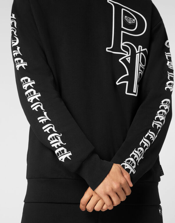 Hoodie Sweatshirt LS Gothic Plein