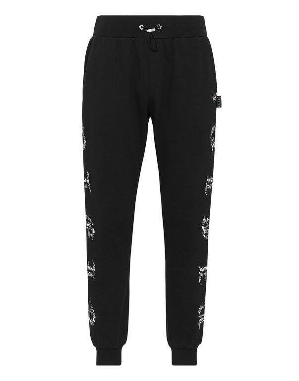 Satin Jogging Trousers Paisley Gothic Plein